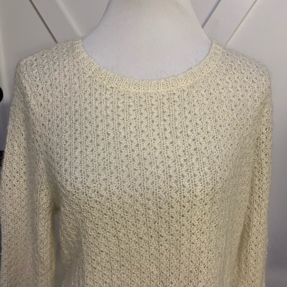 Cream knit sweater